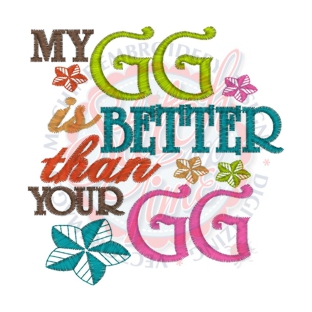 Sayings (4138) My GG is better than your GG 4x4
