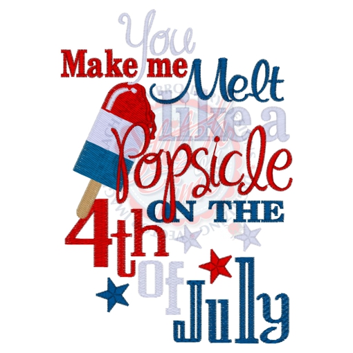 Sayings (4160) Popsicle 4th of July 5x7