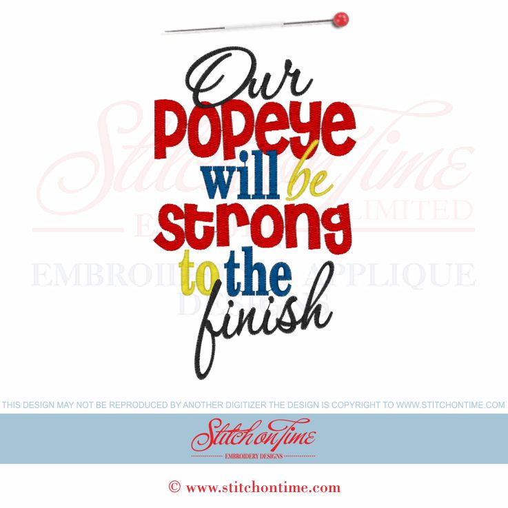 Sayings (4164) Popeye Strong 5x7