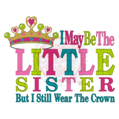 Sayings (4186) Little Sister Crown 5x7