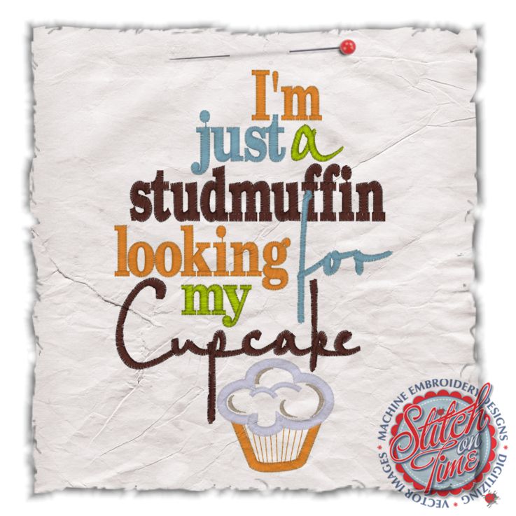 Sayings (4458) Studmuffin Applique 5x7