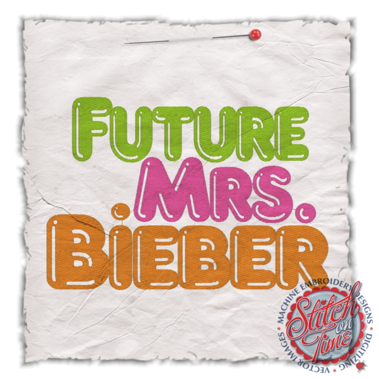 Sayings (4486) Future Mrs. Bieber 5x7