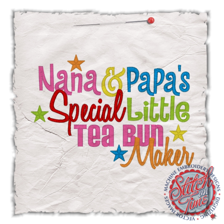 Sayings (4513) Nana & Papas Tea Bun Maker 5x7 5x7