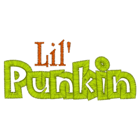 Sayings (A454) Lil Punkin Applique 4x4
