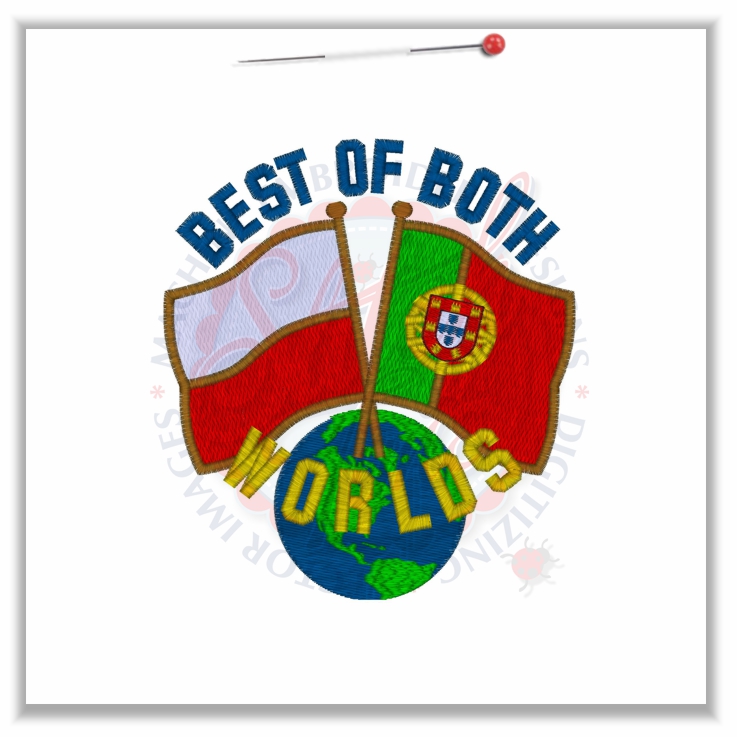 Sayings (4563) Poland & Portugal Best Of Both Worlds 5x7
