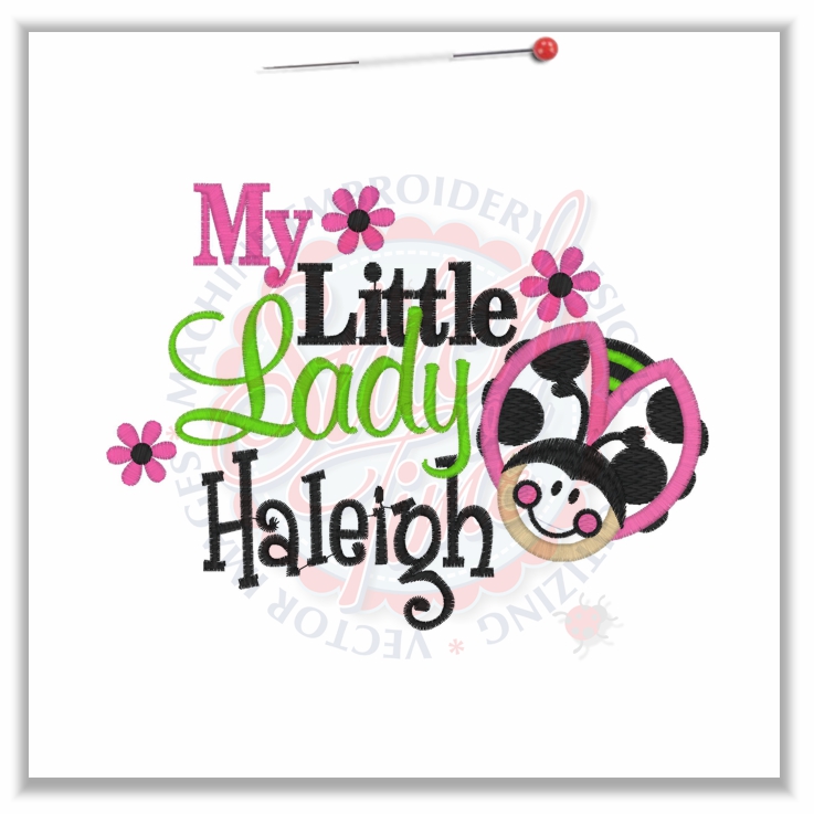 Sayings (4597) My Little Lady Haleigh 5x7