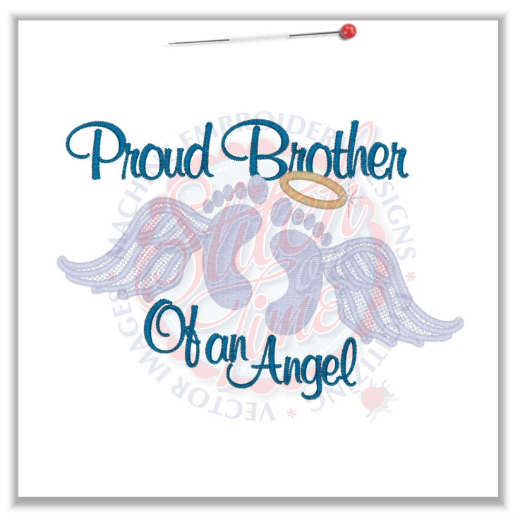 Sayings (4632) Proud Brother Of An Angel 5x7