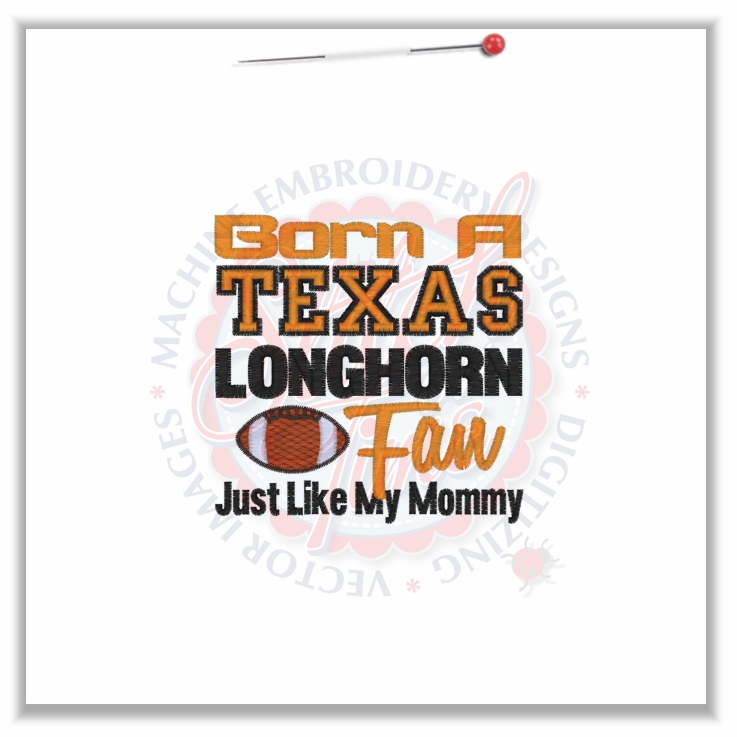 4805 Sayings : Longhorn Fan Like Mommy 4x4