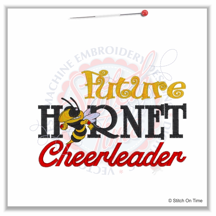 4963 Sayings : Future Hornet Cheerleader 5x7