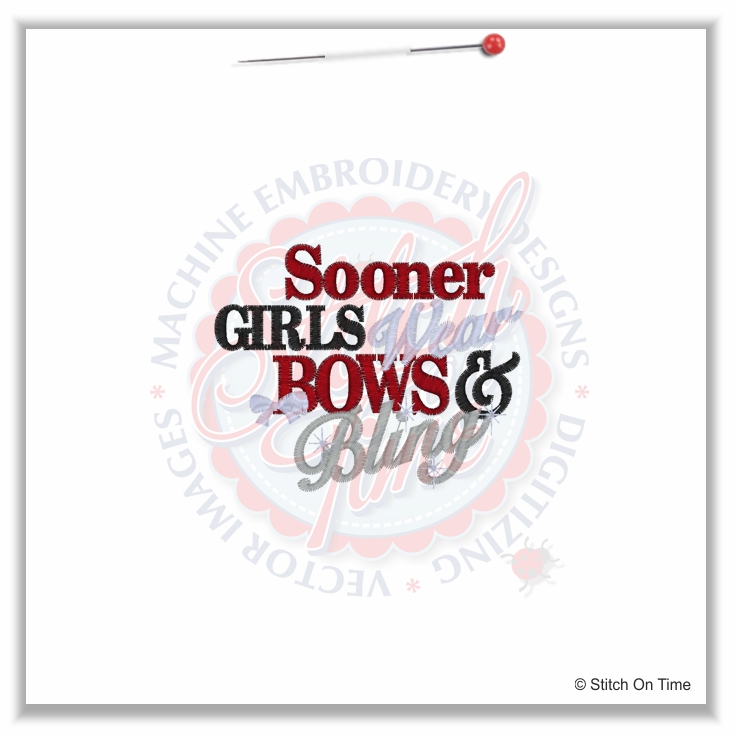 4985 Sayings : Sooner Girls Bows & Bling 4x4