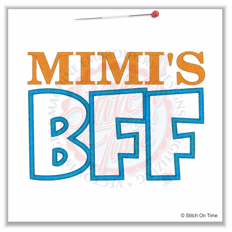 4995 Sayings : Mimi's BFF Applique 5x7