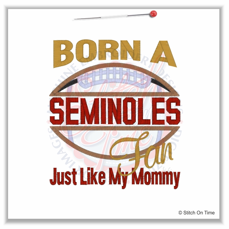5002 Sayings : Seminoles Fan Like Mommy Applique 5x7