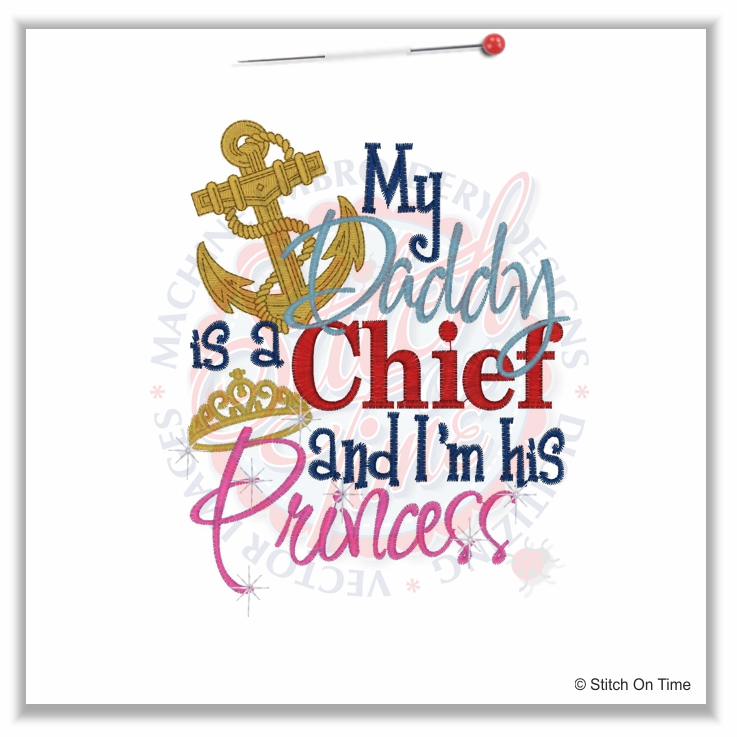 5080 Sayings : My Daddy Is A Chief 5x7