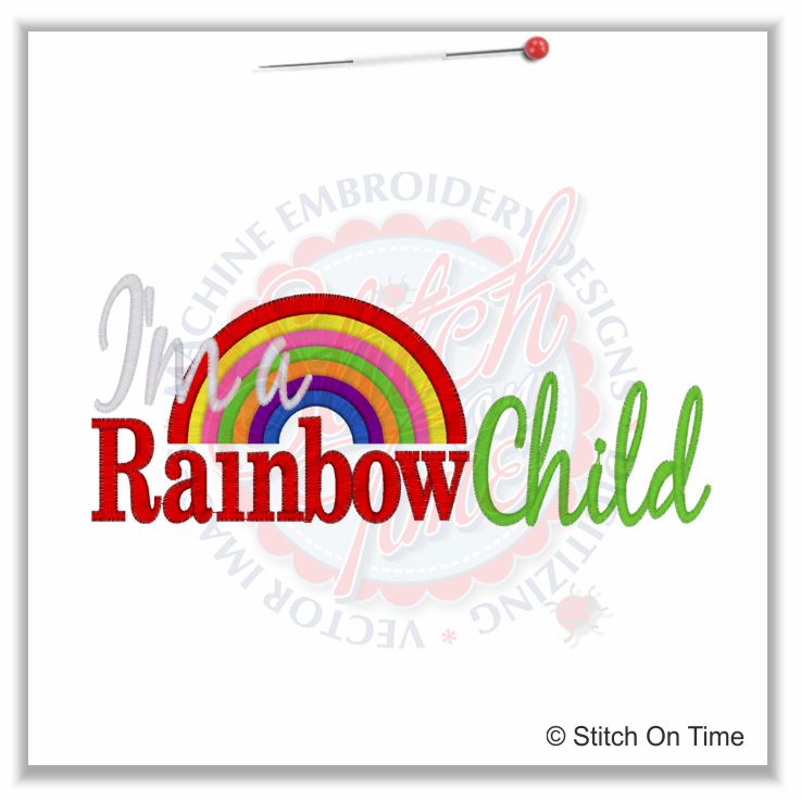 5151 Sayings : I'm A Rainbow Child 5x7