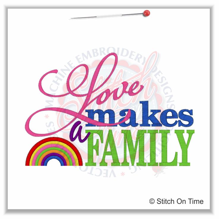 5154 Sayings : Love Makes A Family 5x7