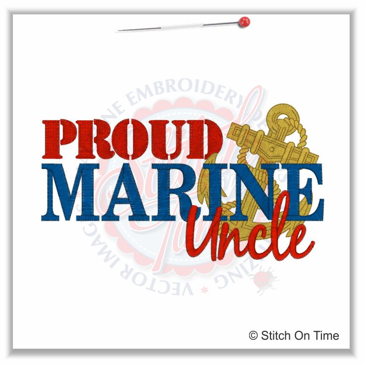 5161 Sayings : Proud Marine Uncle 5x7