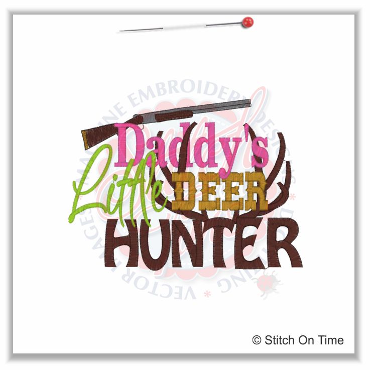 5277 Sayings : Daddy's Little Deer Hunter 5x7
