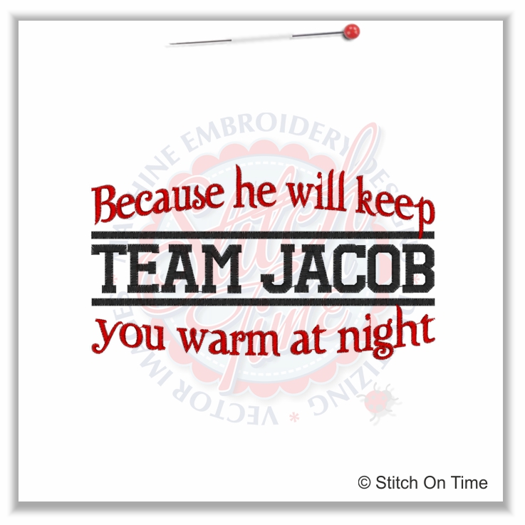 5278 Sayings : Team Jacob 5x7