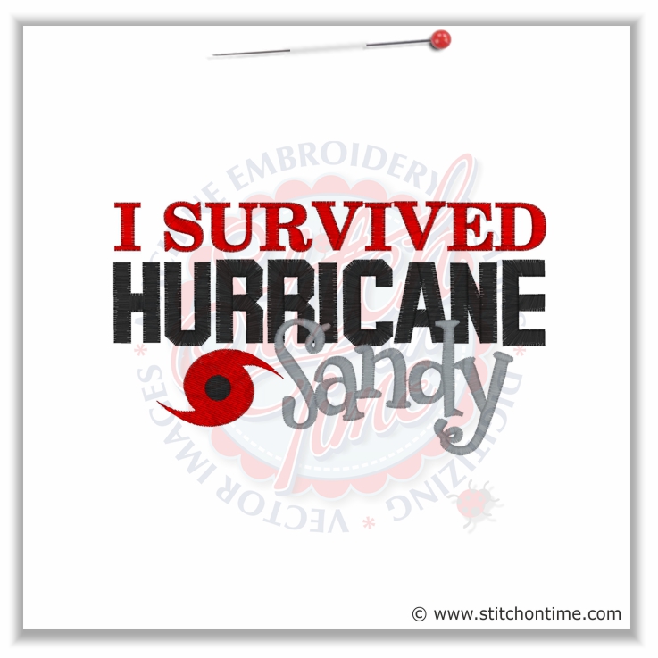 5285 Sayings : I Survived Hurricane Sandy 5x7