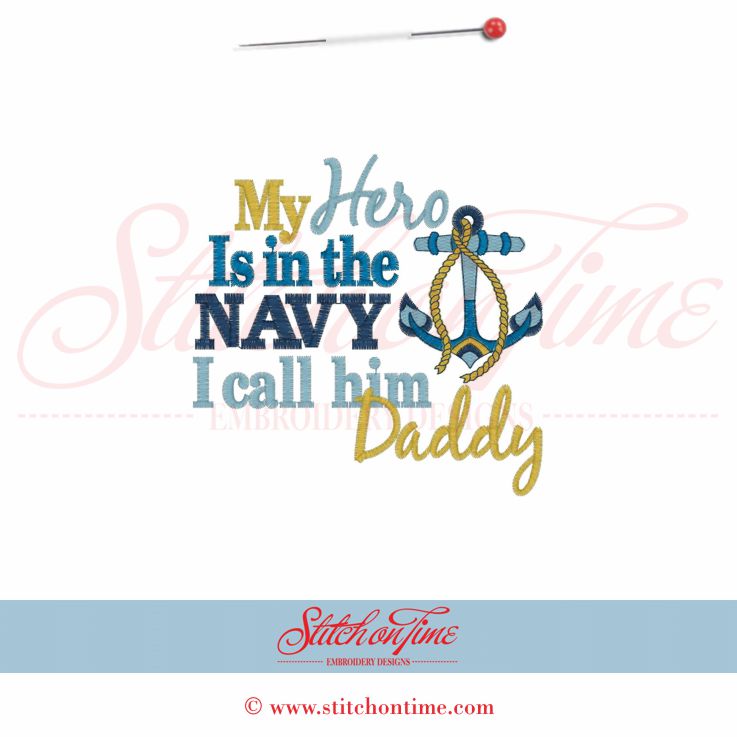 5337 Sayings : My Hero Is In The Navy 5x7