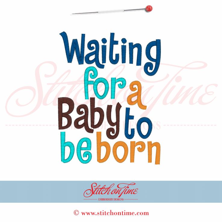5359 Sayings : Waiting For A Baby To Be Born 5x7