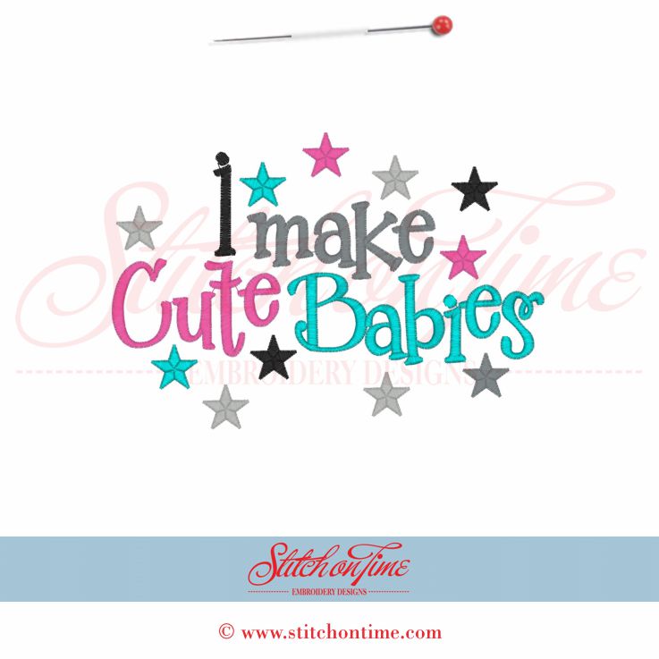 5380 Sayings : I Make Cute Babies 5x7