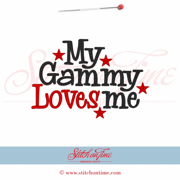 5461 Sayings : My Gammy Loves Me 5x7