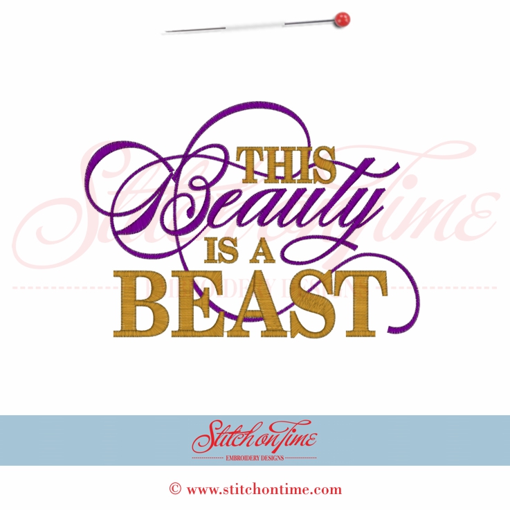 5530 Sayings : This Beauty Is A Beast 5x7