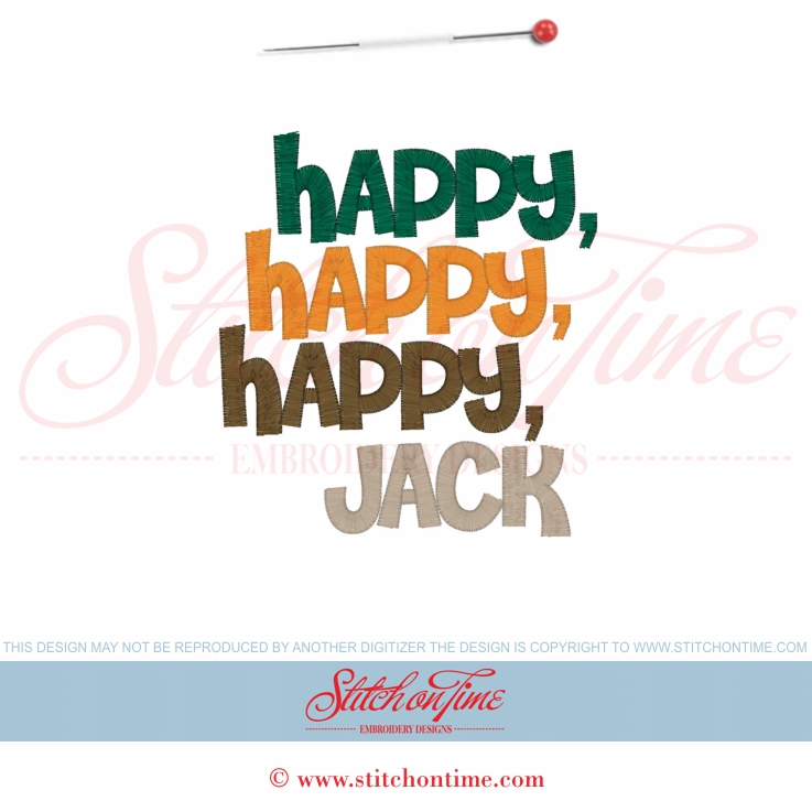 5573 Sayings : Happy Happy Happy Jack 5x7