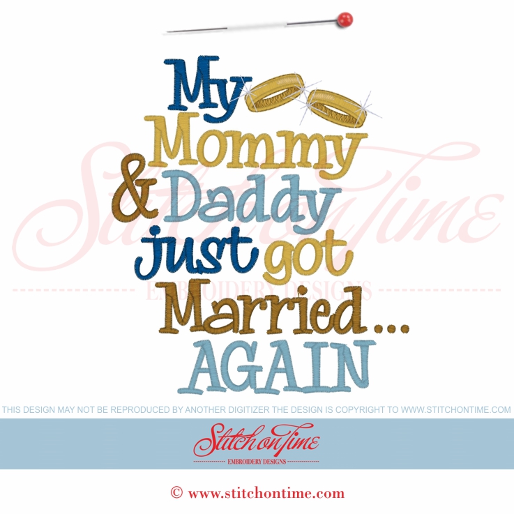 5582 Sayings : My Mommy & Daddy Are Getting Married 6x10