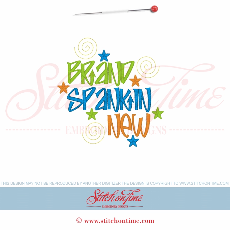 5635 Sayings : Brand Spankin New 5x7