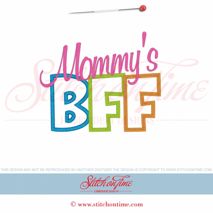 5640 Sayings : Mommy's BFF Applique 5x7