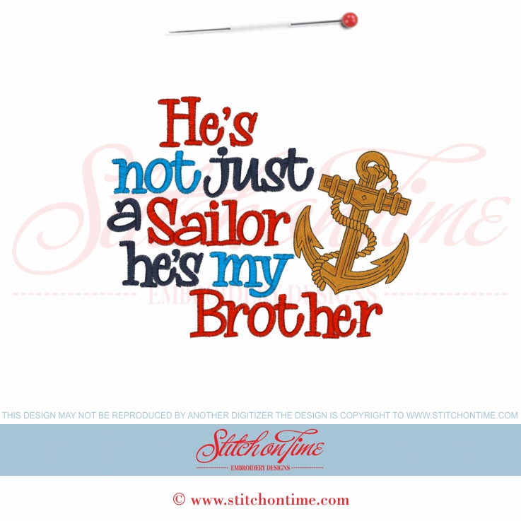 5664 Sayings : He's Not Just A Sailor 5x7