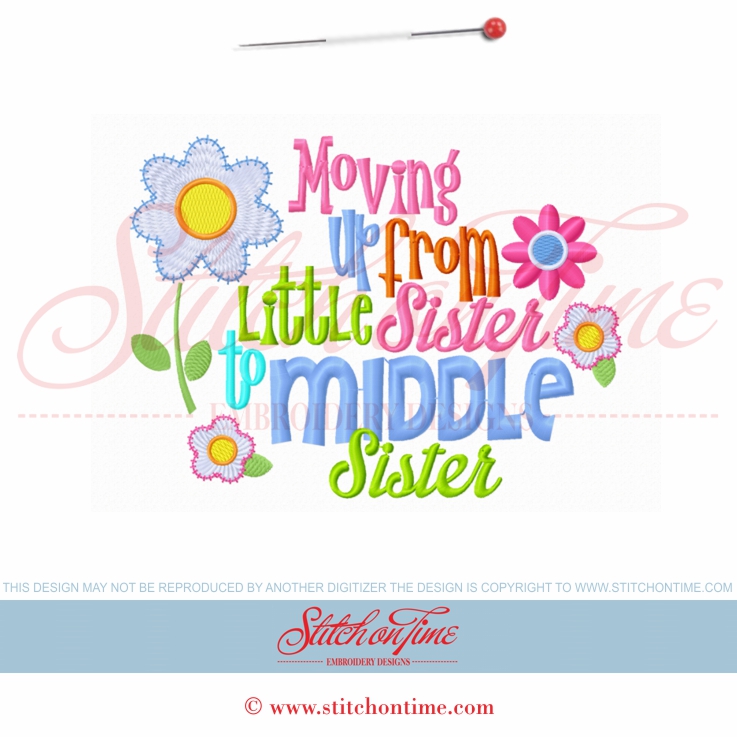 5774 Sayings : Moving Up From Little Sister 5x7