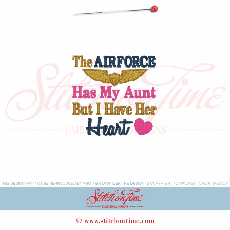 5938 Sayings : The Airforce Has My Aunt 4x4