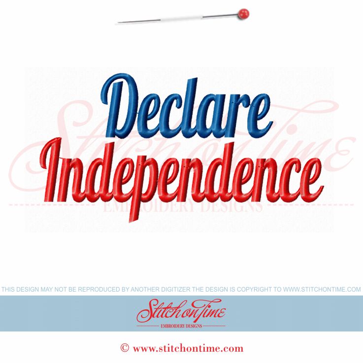 5993 Sayings : Declare Independence 5x7