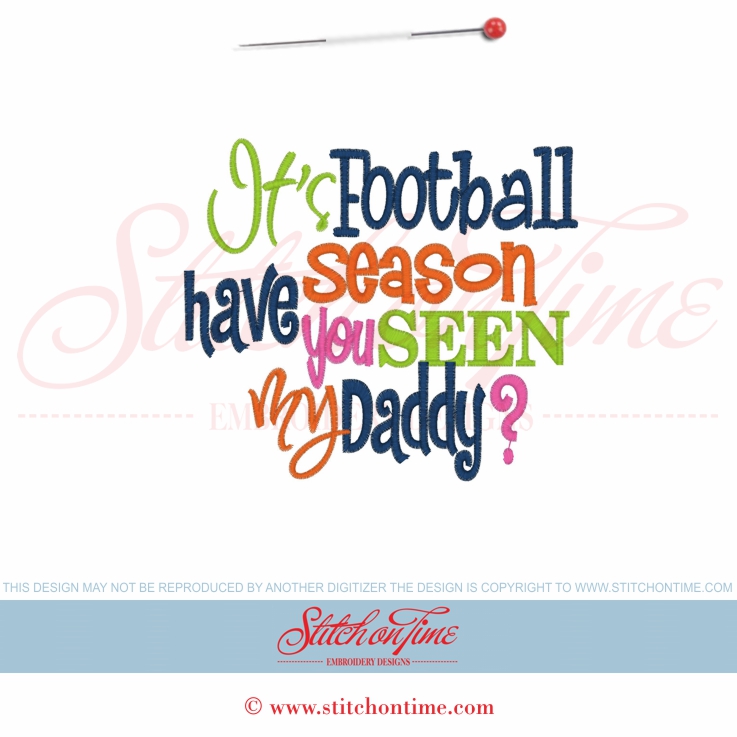6016 Sayings : It's Football Season... 5x7