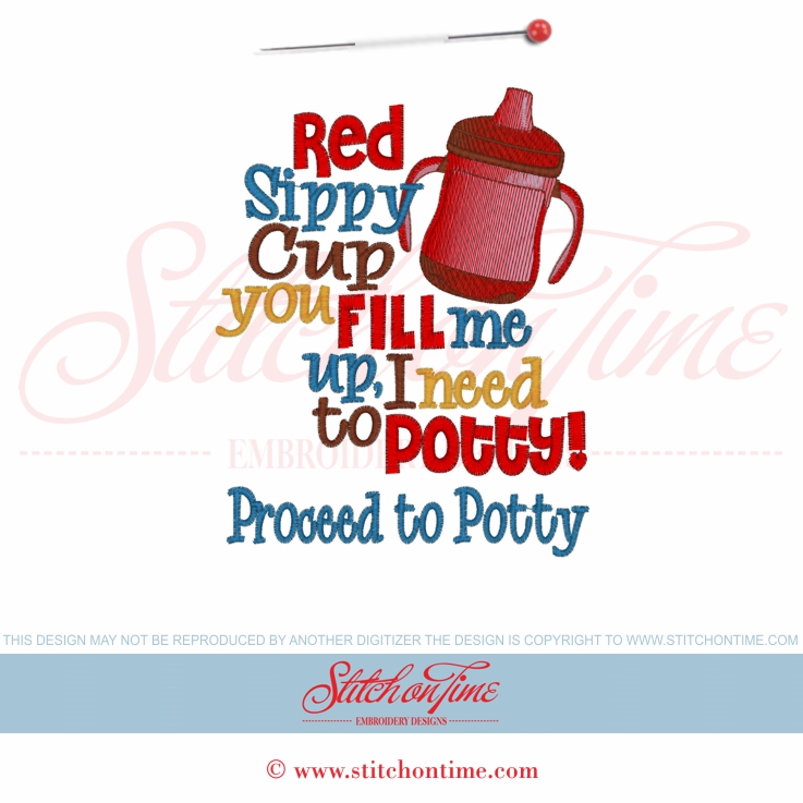 6033 Sayings : Red Sippy Cup 5x7