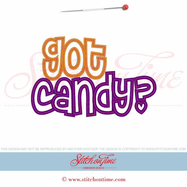 6035 Sayings : Got Candy? Applique 5x7