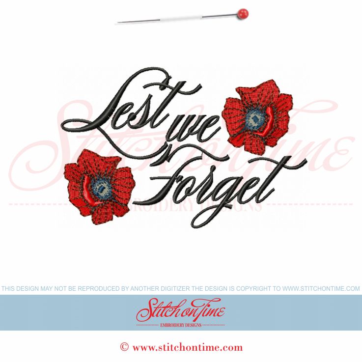 6093 Sayings : Lest We Forget 5x7