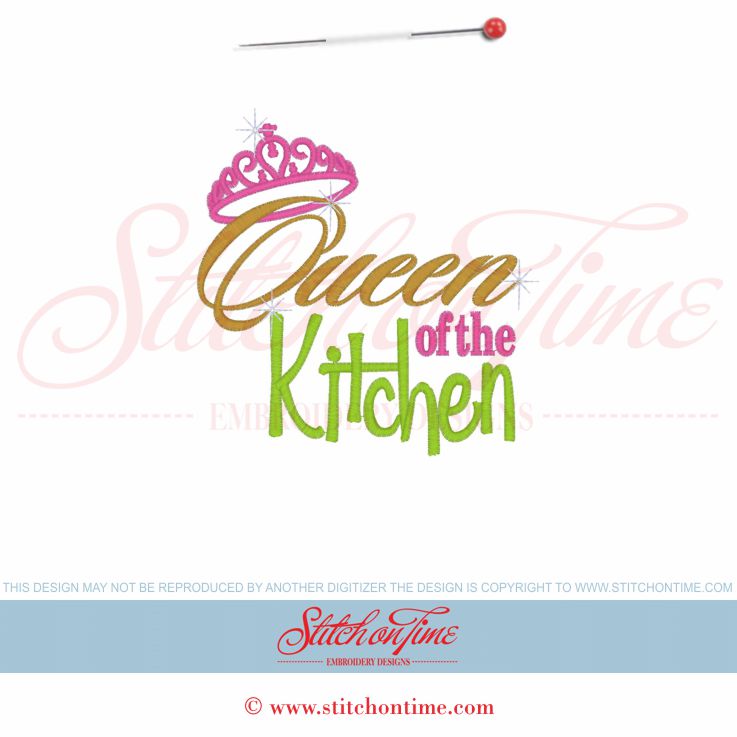 6102 Sayings : Queen Of The Kitchen 5x7