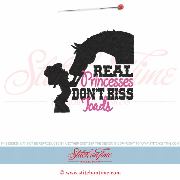 6103 Sayings : Real Princesses Don't Kiss Toads 5x7
