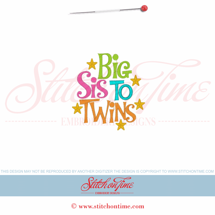 6130 Sayings : Big Sis To Twins 4x4