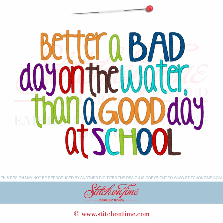 6215 Sayings : Better A Bad Day 6x10