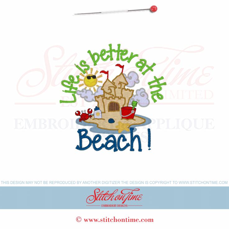 6271 Sayings : Life Is Better At The Beach 5x7