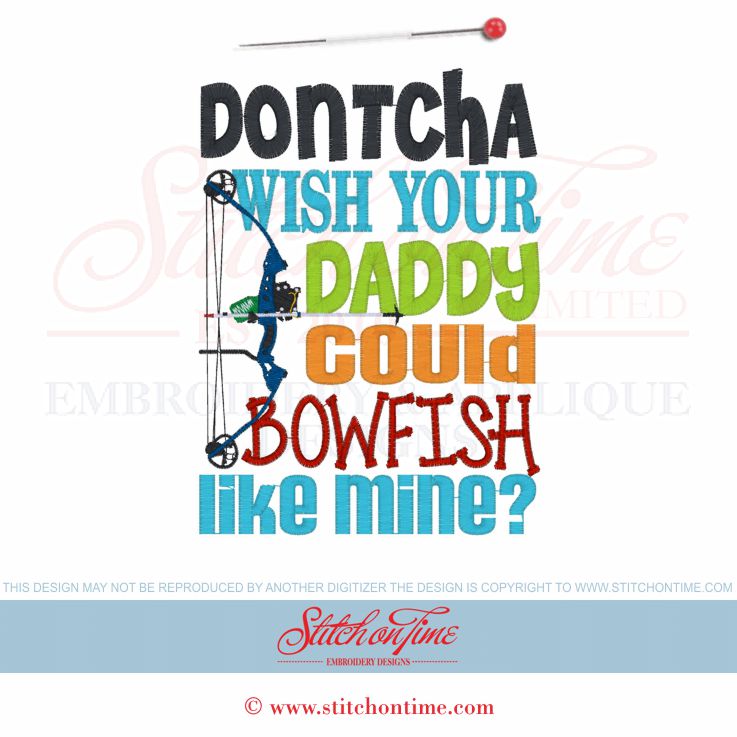 6282 Sayings : Daddy Bowfish 5x7