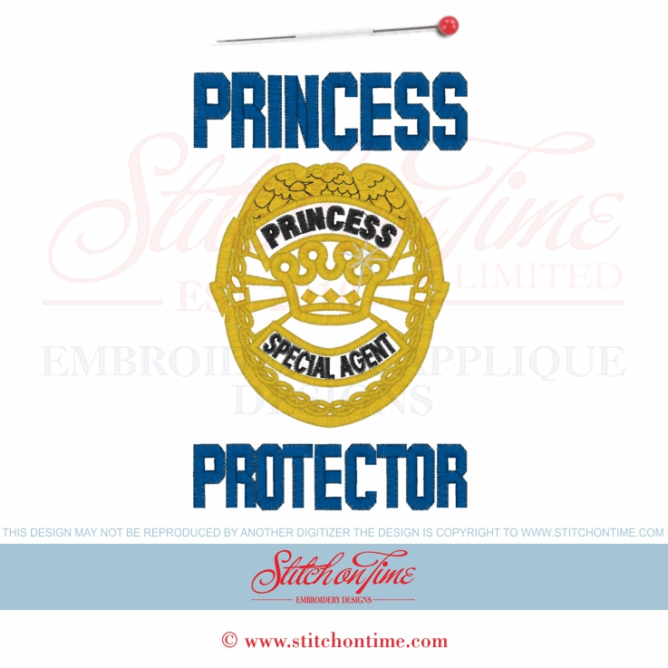 6329 Sayings : Princess Protector Applique 5x7