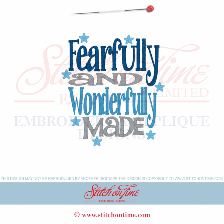 6347 Sayings : Fearfully and Wonderfully Made 5x7