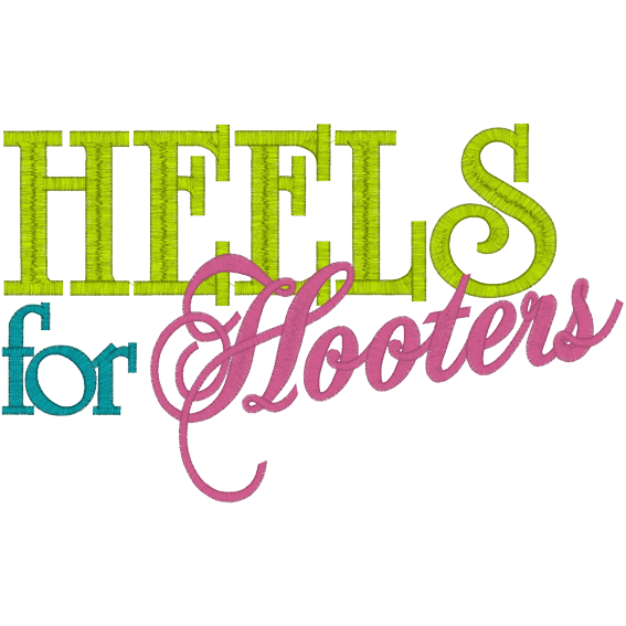 Sayings (A644) Heels for Hooters 5x7