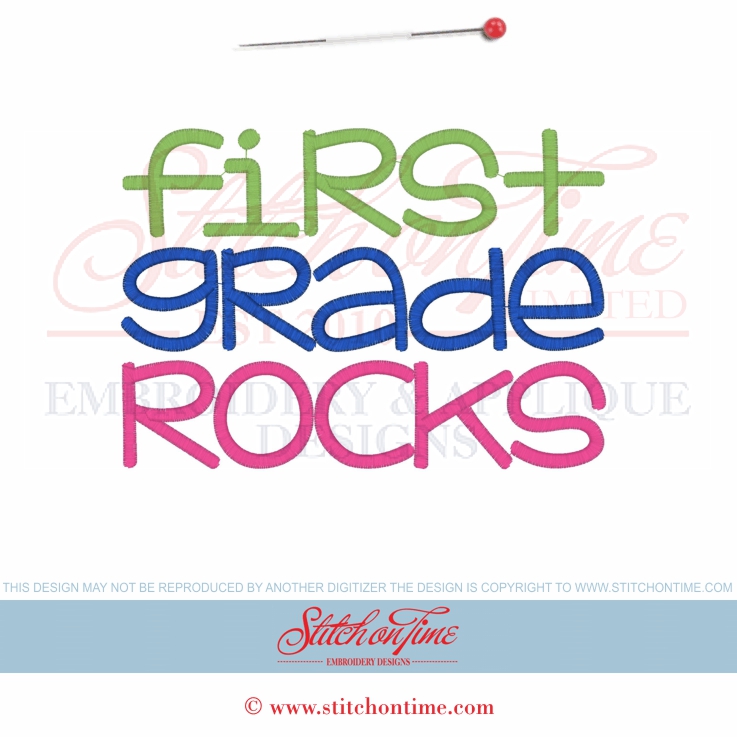 6472 Sayings : First Grade Rocks 5x7